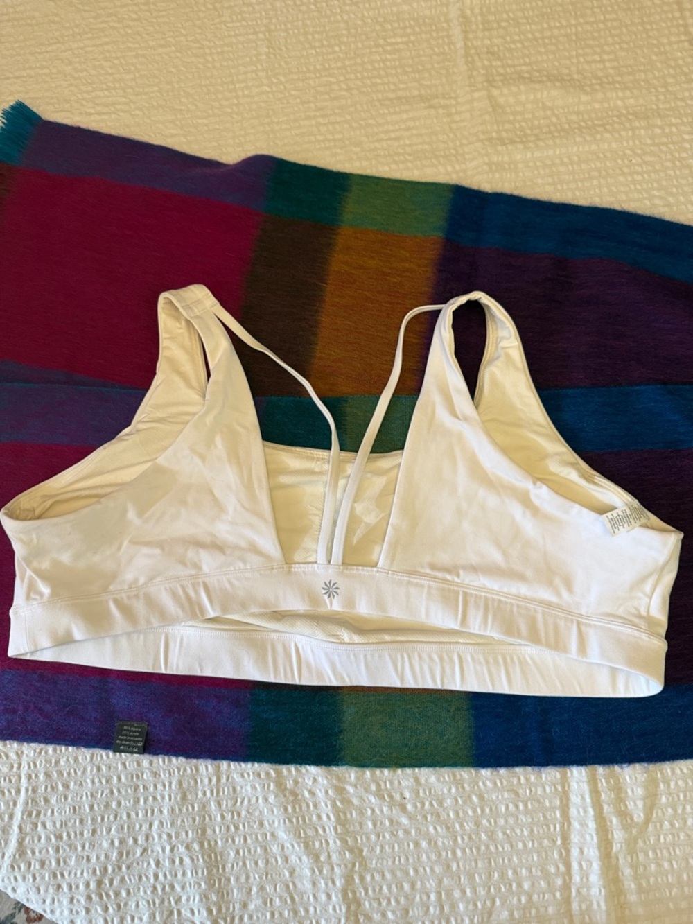 Athleta 3X White Wireless Sports Bralette